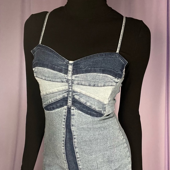 Fashion Nova Dresses & Skirts - Blue Denim Maxi Dress